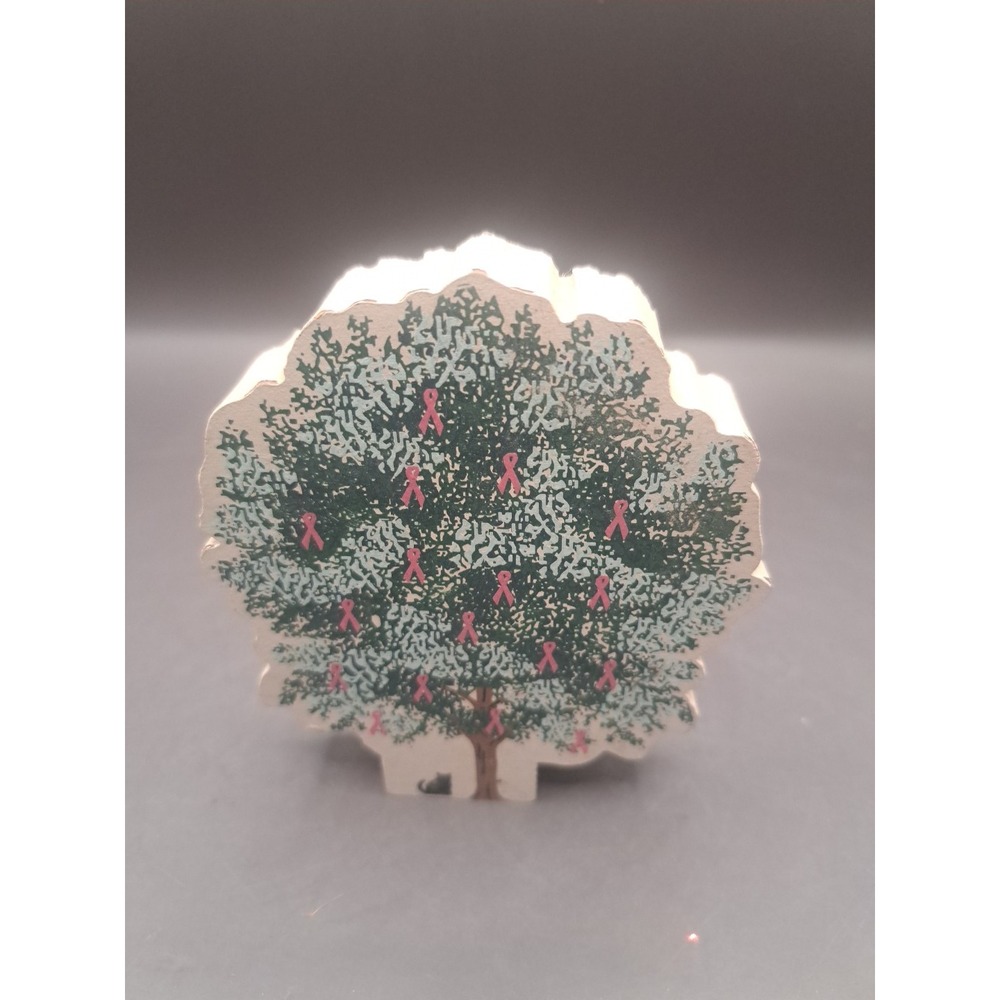 The Cat's Meow Village-1997 Special Event Accessory Breast Cancer Awareness Tree